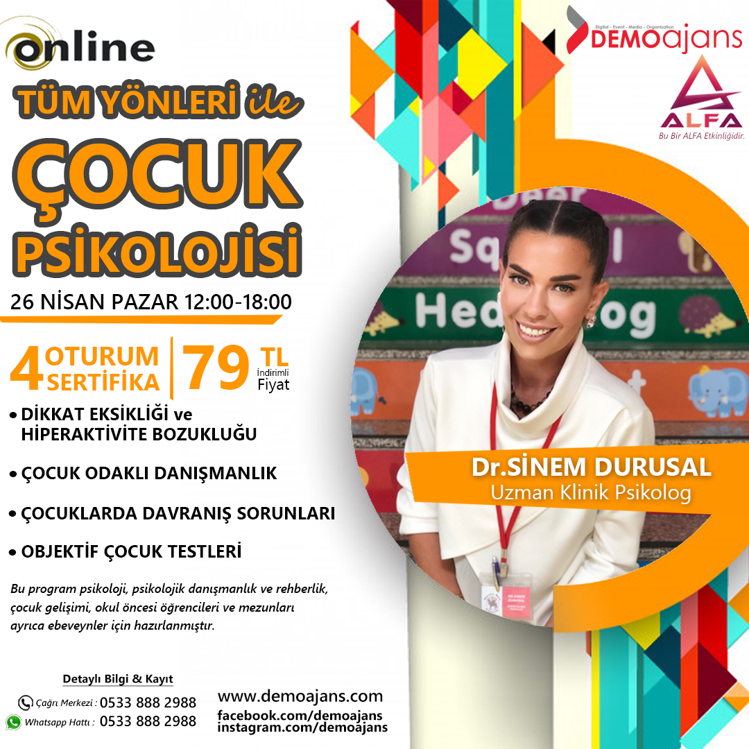 sinem durusal eğitim afişi